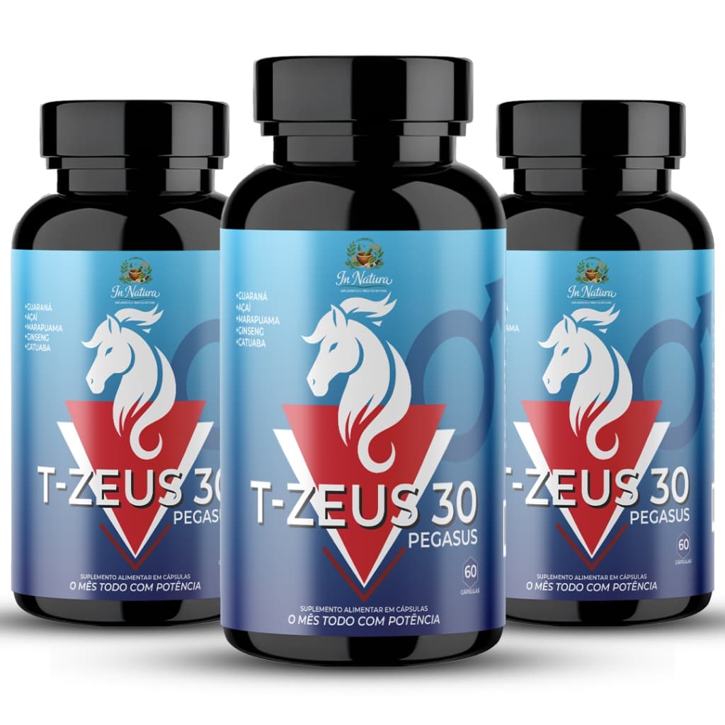 3 Un Tzeus - 180 caps - Disposição Energia - Selênio Zinco Vitamina A Vitamina B | Envio Imediato