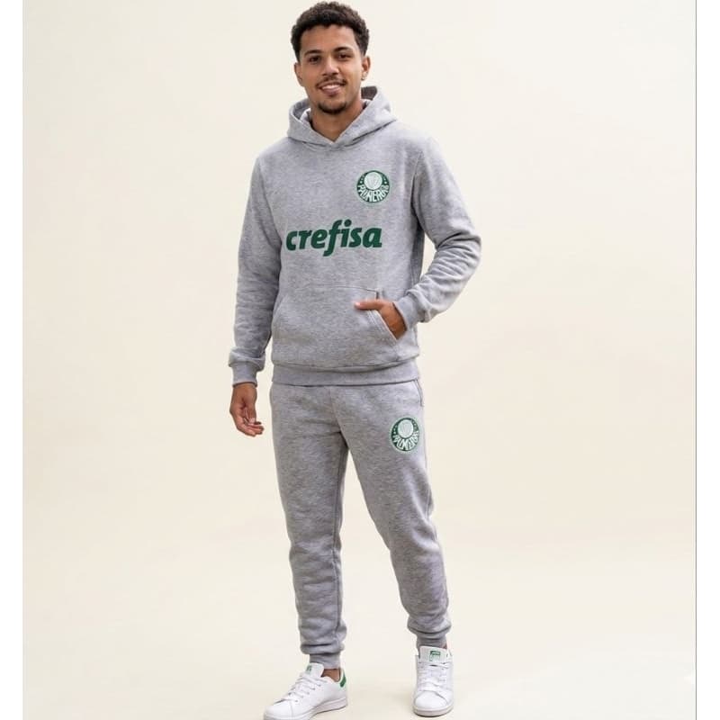 Conjunto Moletom Time Masculino Unissex Moletom Canguru + Calça Jogger