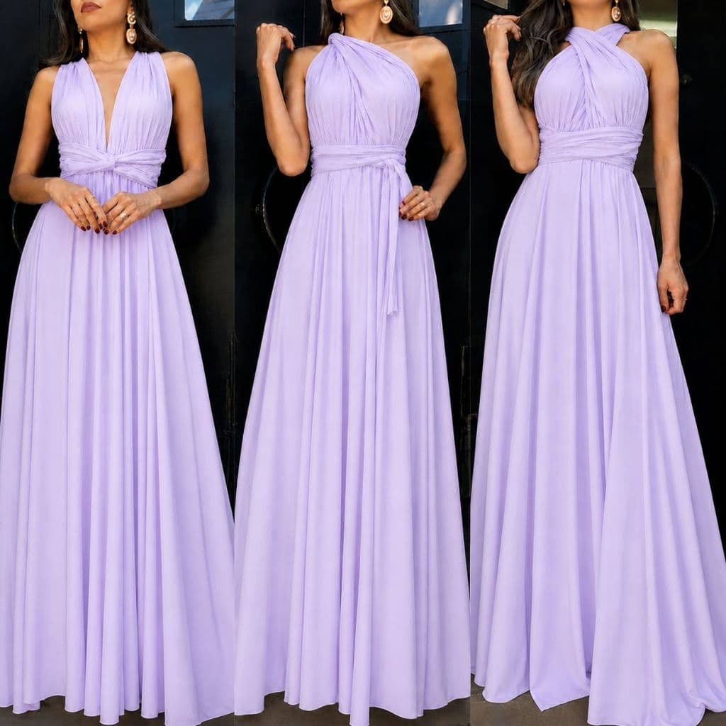 VESTIDO MULTIFORMAS FEMININO LONGO PARA CASAMENTO BATIZADO FORMATURA FESTAS