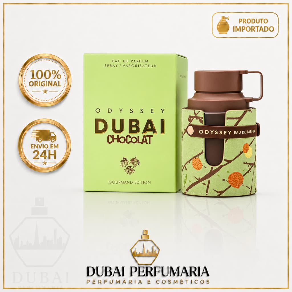 Perfume Odyssey Dubai Chocolat Armaf Unissex EDP 100ml Importado Original Árabe Chocolate Gourmand Doce Alta Fixação