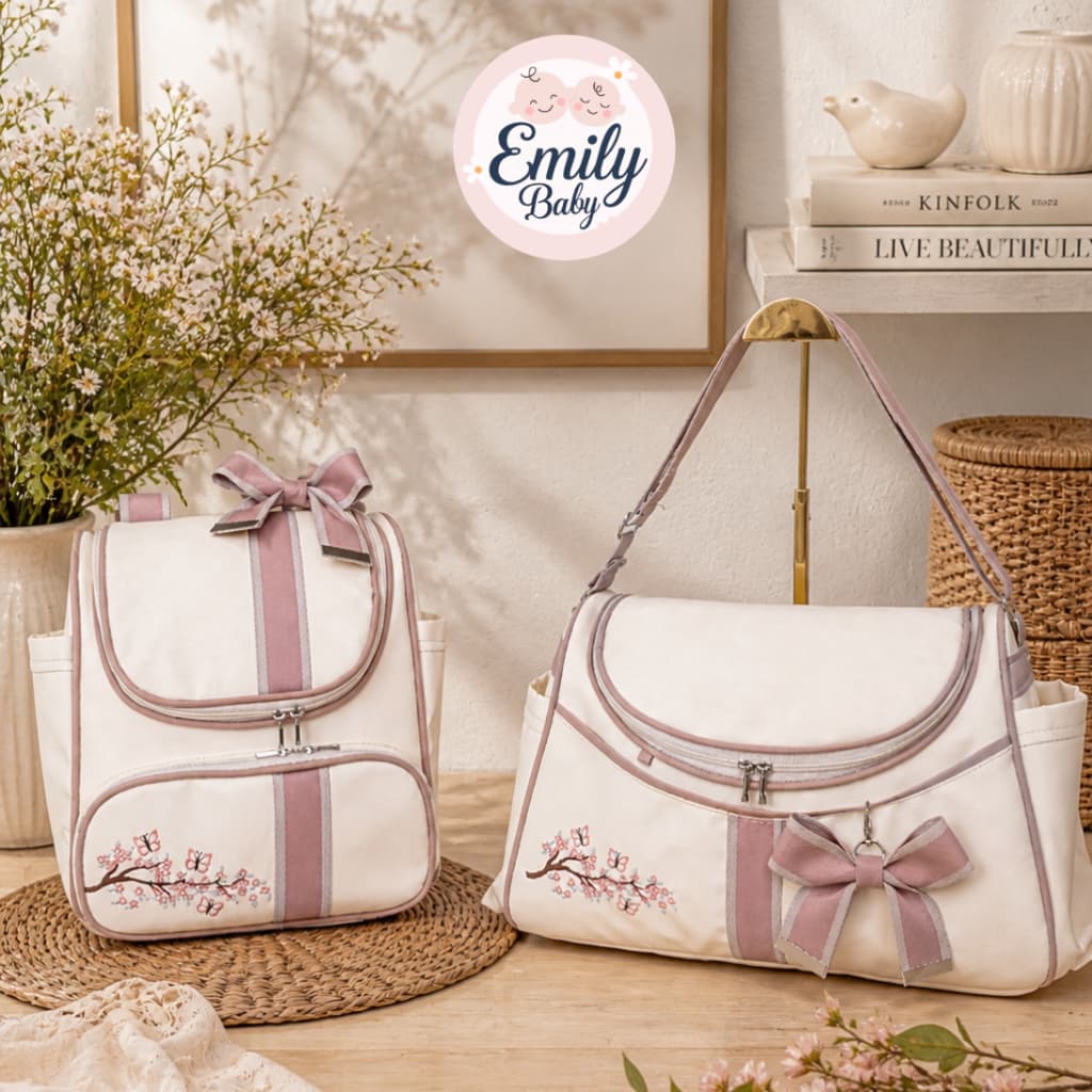 Kit Bolsa Maternidade Grande Mala Baú e Mochila de bebe Luxo Impermeável Enxoval