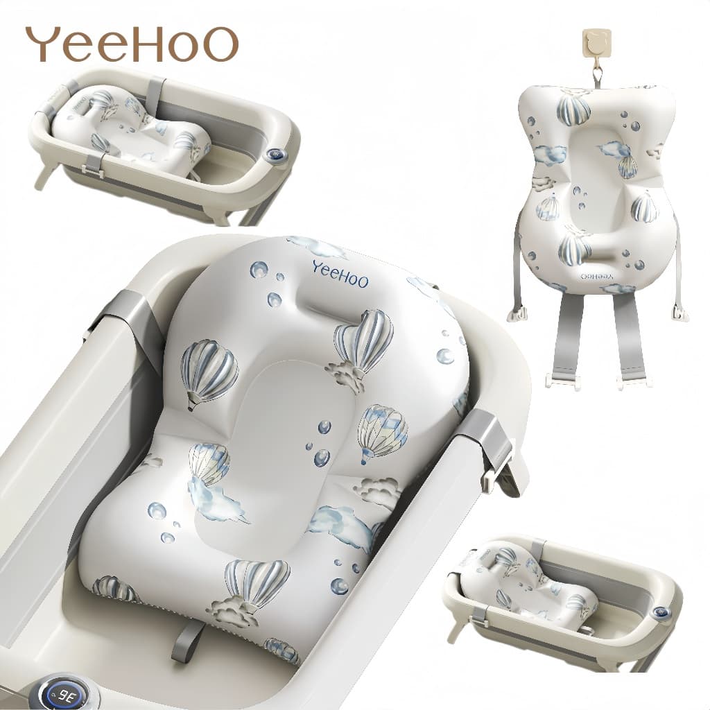 Banheira infantil universal Yeehoo protetor de banheira para bebe almofada de banho para bebê almofada de banho