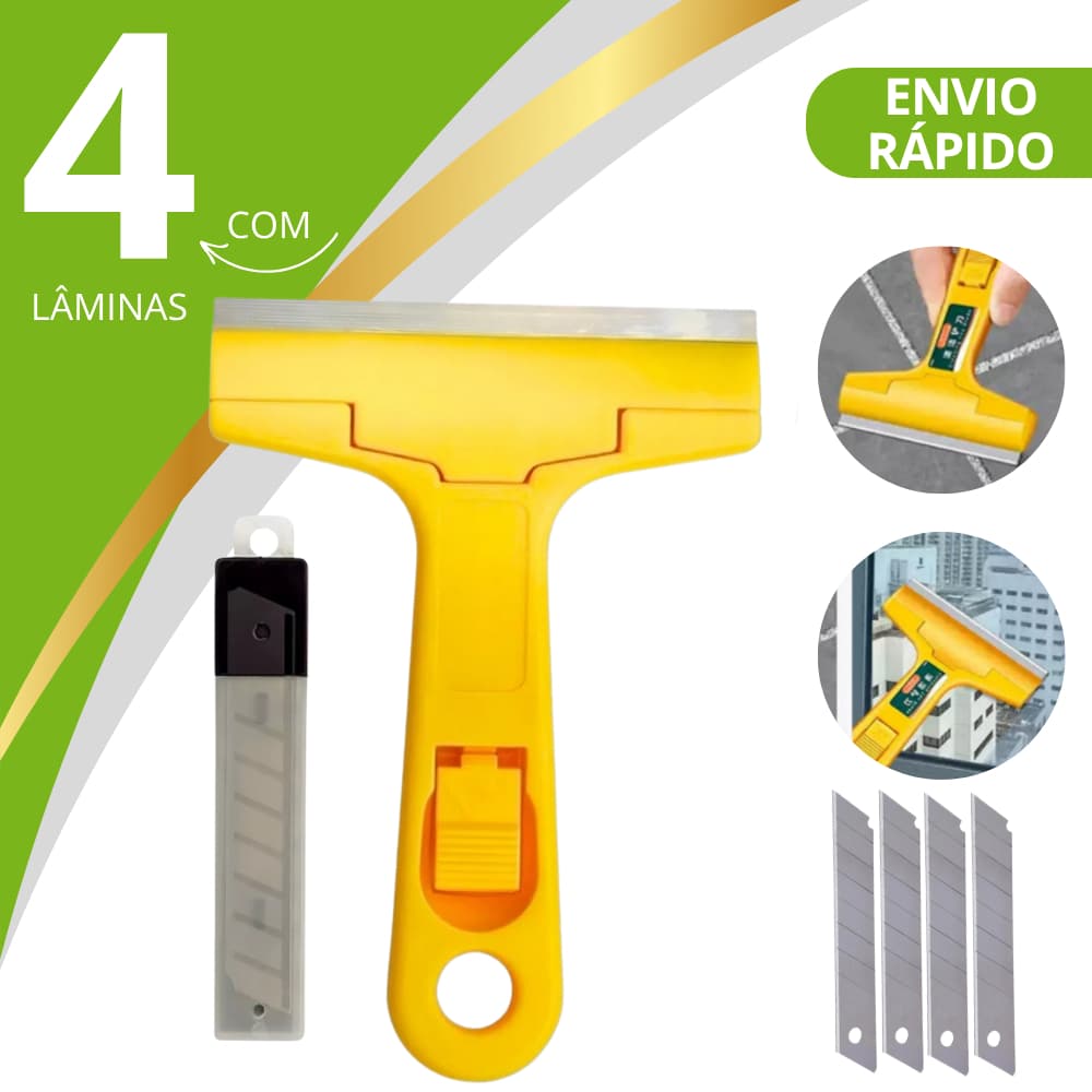 Raspador para limpar Box Piso Vidro Cerâmica Azulejo