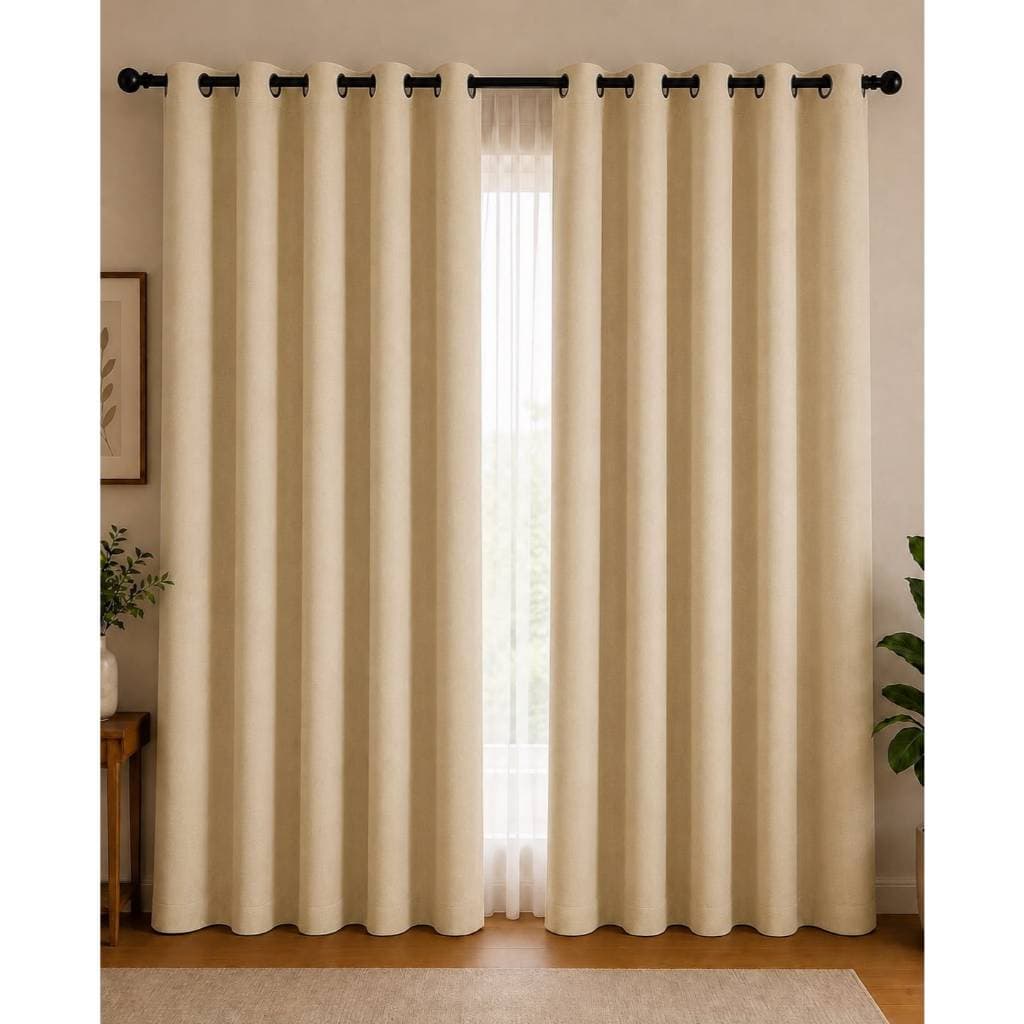 Cortina PREMIUM 3,00x2,50 - Decoração Para Quarto, Sala & Escritório Janela Inteira Ótimo Caimento