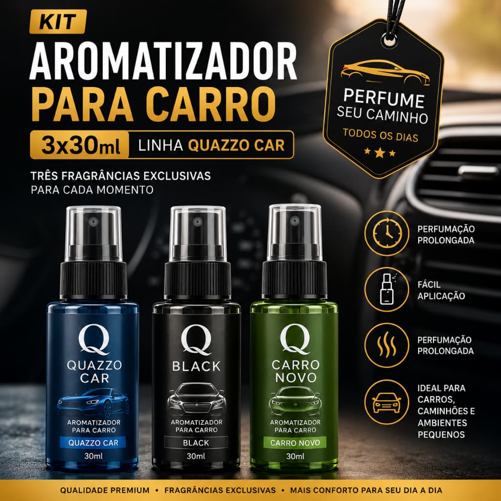 Kit Cheirinho de Carro, Aromatizador, Cheirinho Para Carro, Escolha o Aroma