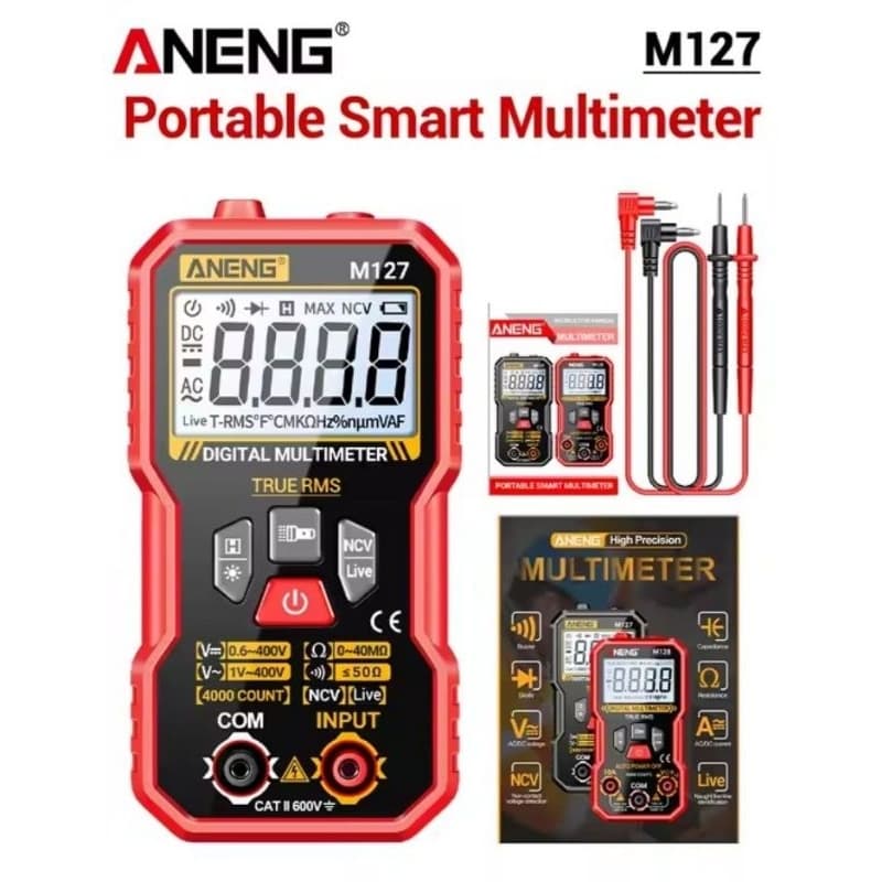 Multímetro Profissional Digital Automático Aneng-M127A