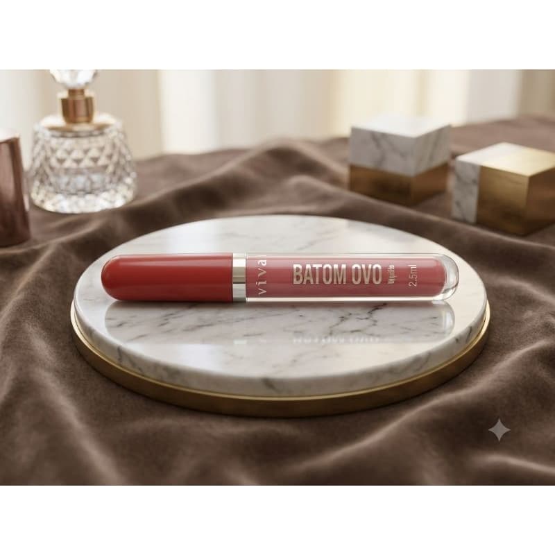 Batom Ovo Líquido Matte Vivai 2,5ml – Cores 13 ao 24 | Alta Pigmentação e Longa Duração