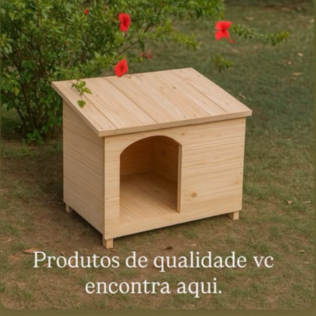 Casa Cachorro Casinha N7 e N8 Pet Gigante Edícula De Madeira Cães Porte Grande Desmontável Resistente