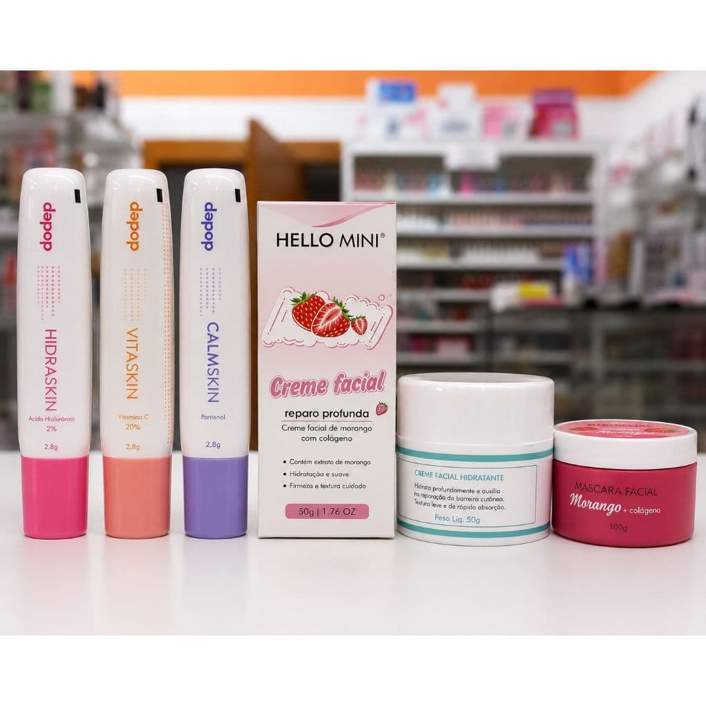 Creme Facial Hidratante Anti Idade Clareador Skincare Reparador