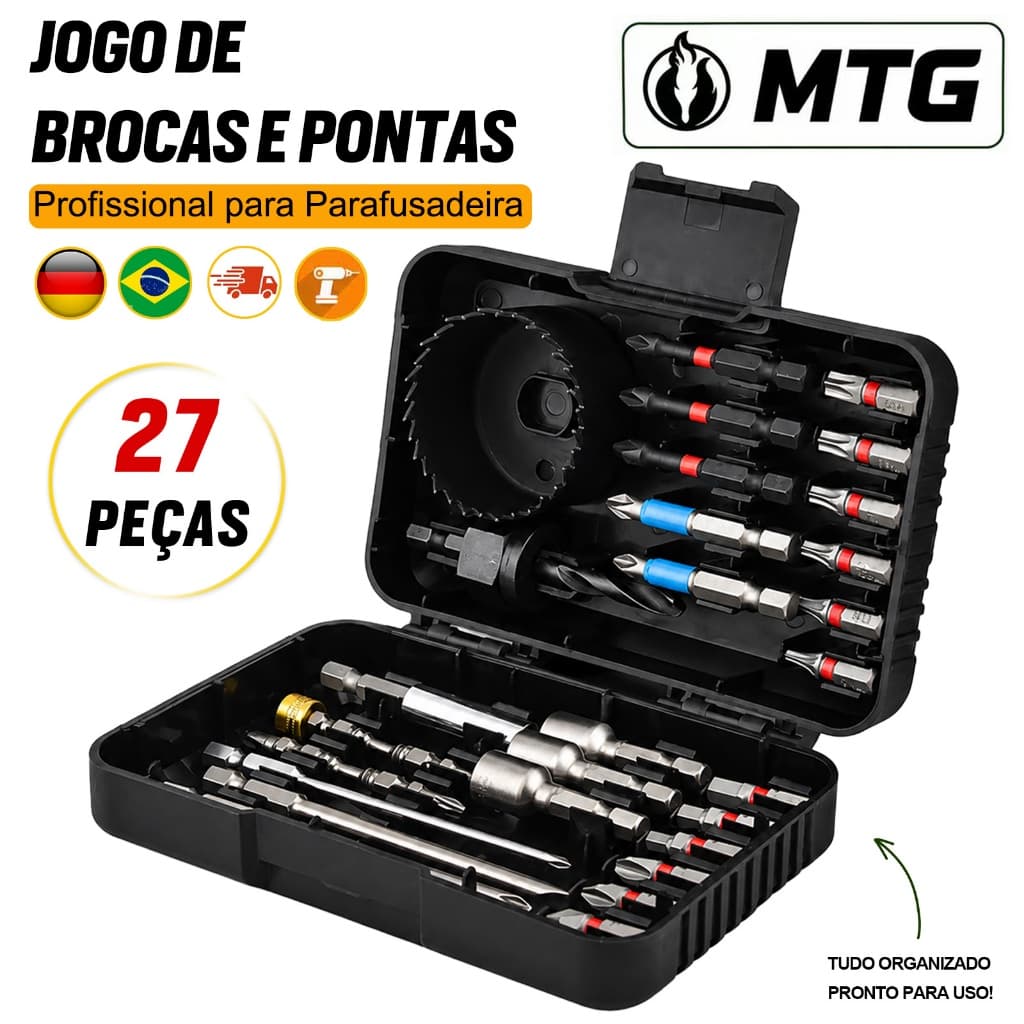 Kit Ferramenta Jogo Soquete Chave Combinada Catraca 27 Pcs