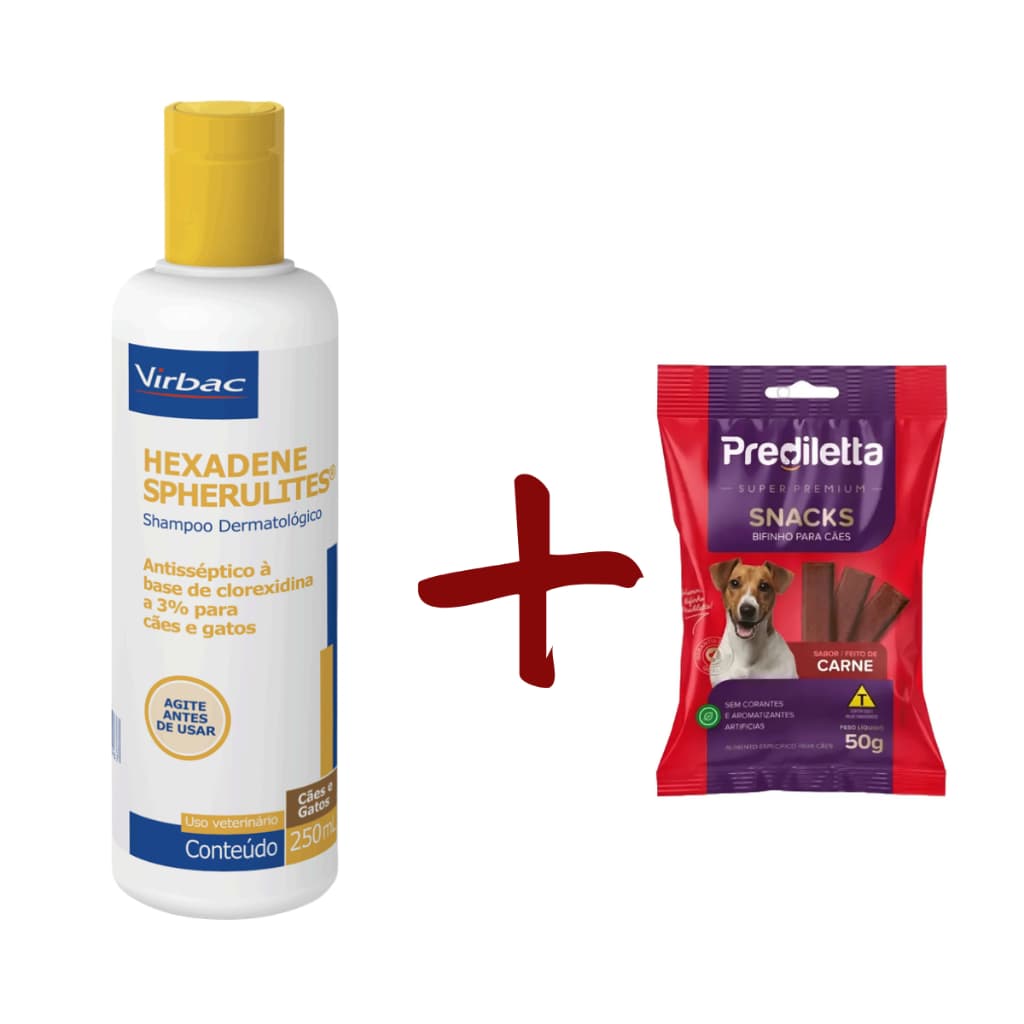 Shampoo Hexadene Spherulites 250ml Para Caes E Gatos Virbac