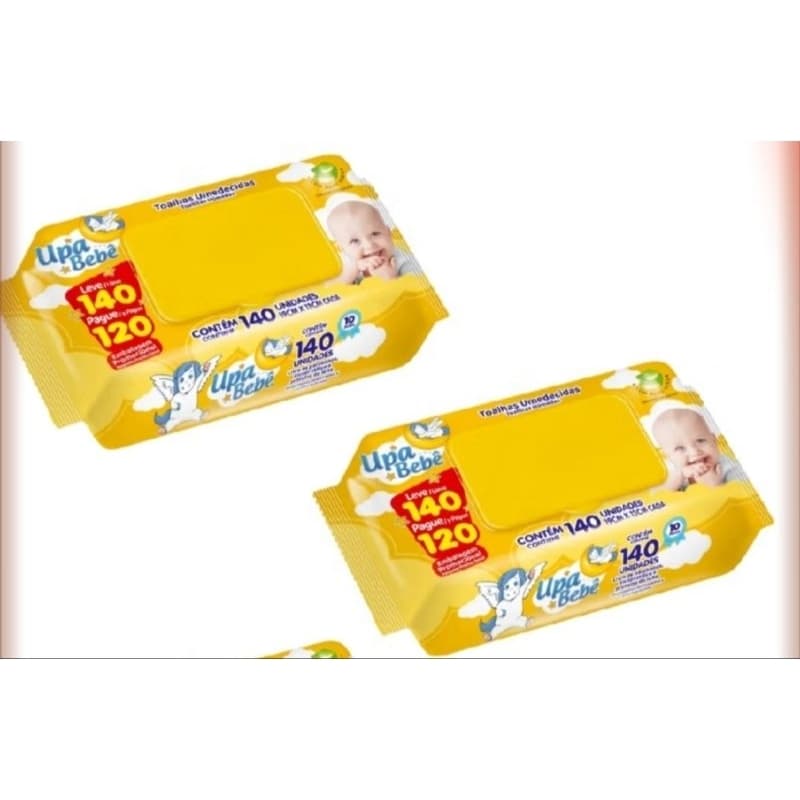 Kit 280 Lenços Umedecidos Upa Bebê para Rotina Diária do seu bebè–  FRETE GRÀTIS