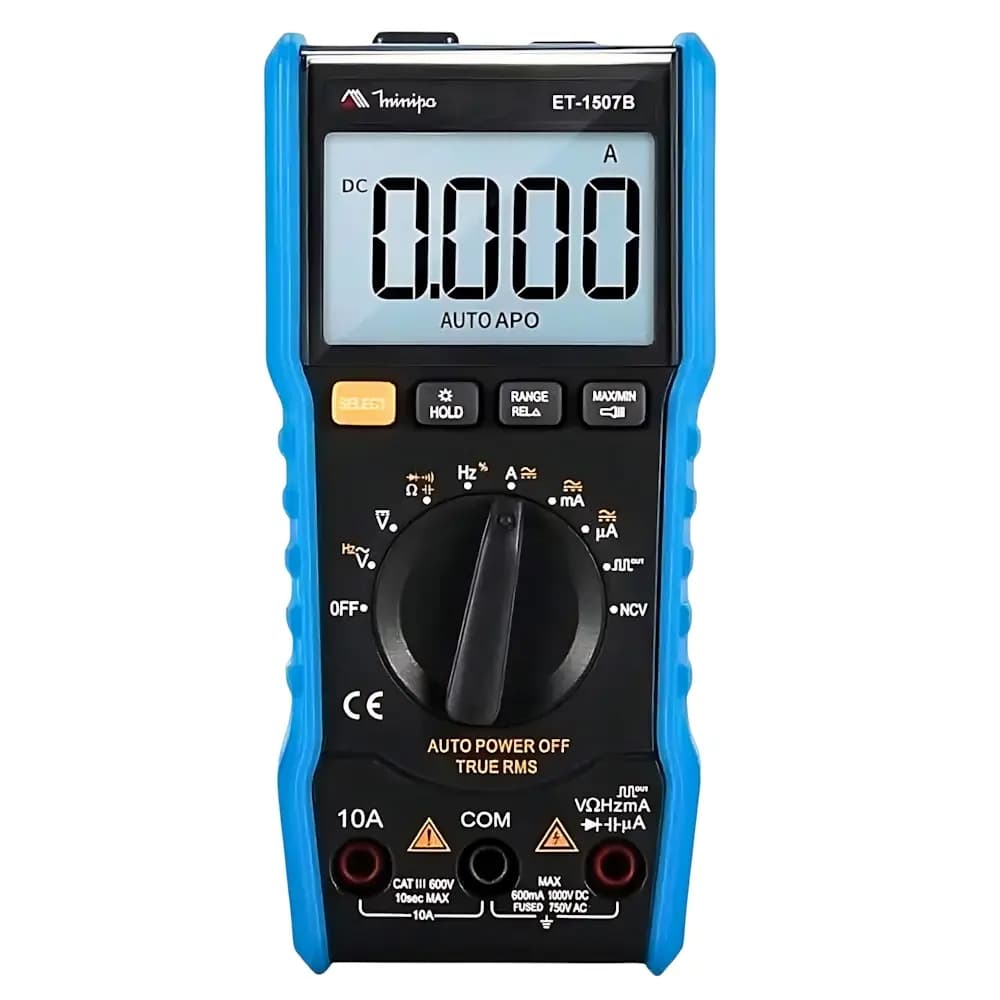 Multímetro Digital True Rms Minipa Et-1507b Cat Iii 600v