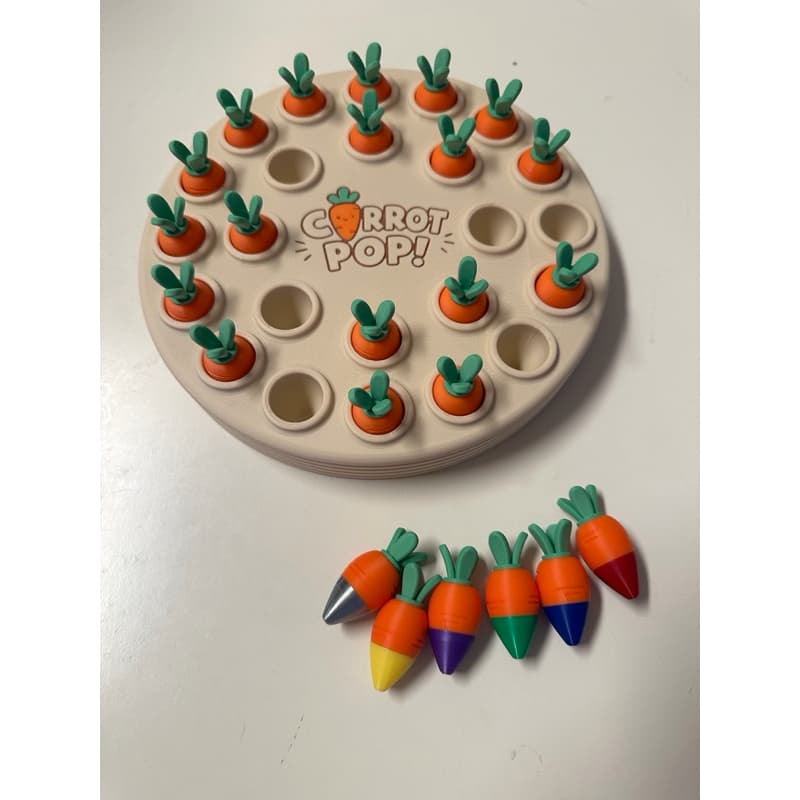 Jogo da Memória Cenoura Educativo , Brinquedo Montessori, Jogo de tabuleiro, Diversão em Família
