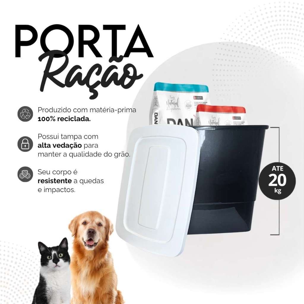 Porta Ração Pote Antiformiga Pet Gato Cachorro Pá Dosadora 20KG