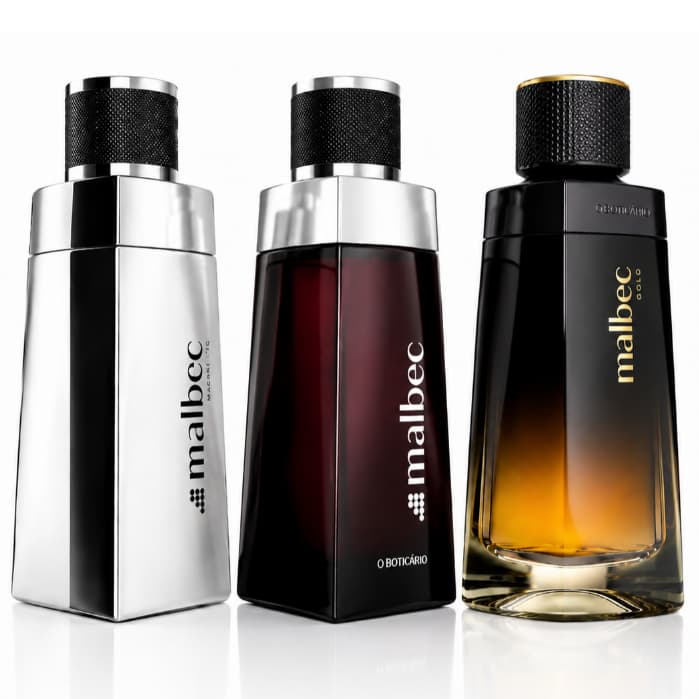 Perfumes Masculino 3 Malbec Importado Essência Intensa Fixação Prolongada