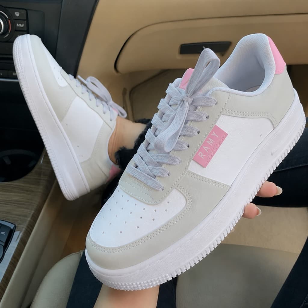 Tênis Feminino Casual Streetwear Modelo Estiloso Esportivo e Confortável Para Academia Dia a Dia