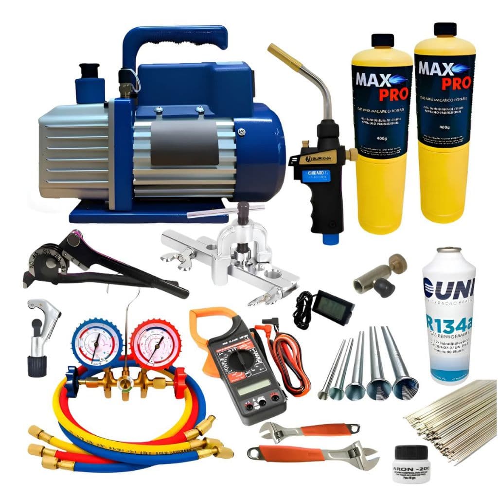 Kit Completo Ferramentas Refrigeração Ar Condicionado 30 Itens Profissionais