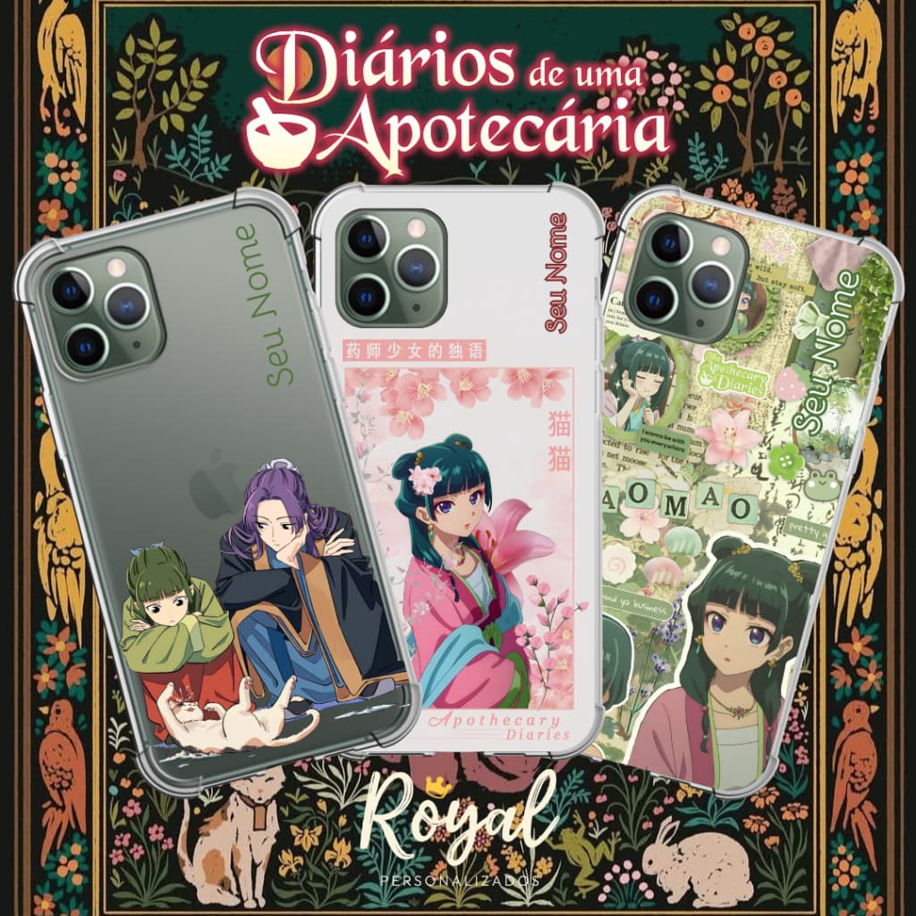 Capinha Capa Celular personalizada Diários de uma Apotecária/ Sua foto para Samsung/ Iphone/ Motorola/ Xiaomi/ Realme