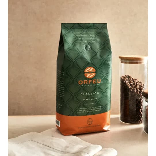 Café em Grãos Orfeu Clássico 1kg Torra Média 100% Arábica