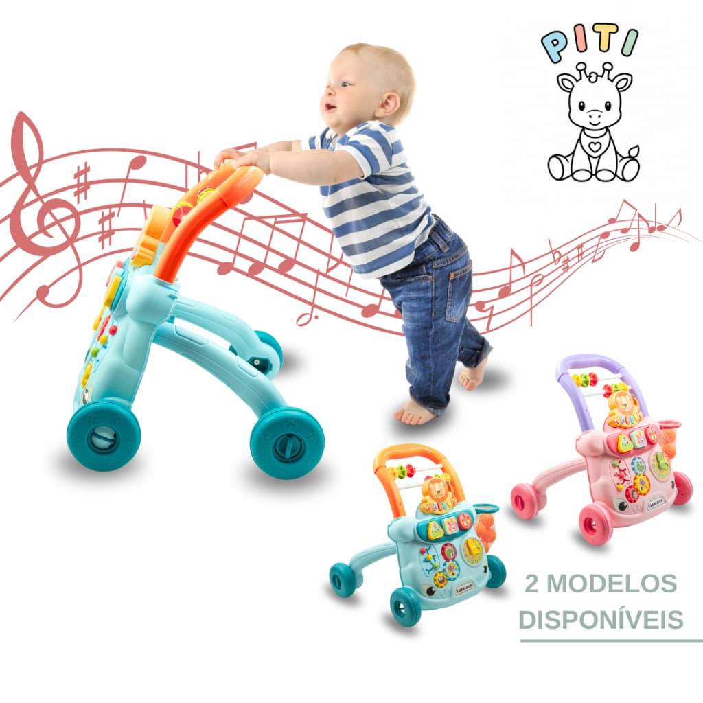 Andador de Bebê Andador de Bebê Menino andador Empurrador de Bebê