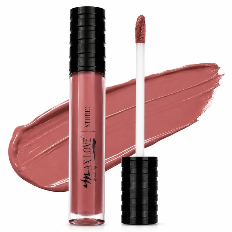 Batom Líquido Matte Max Love Studio 30H Nude | Alta Pigmentação, Longa Duração e Não Craquela