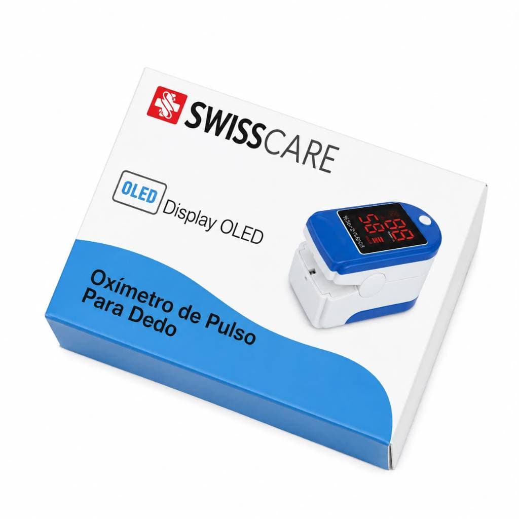 Oximetro de pulso para dedo Swisscare (Acompanha pilha)