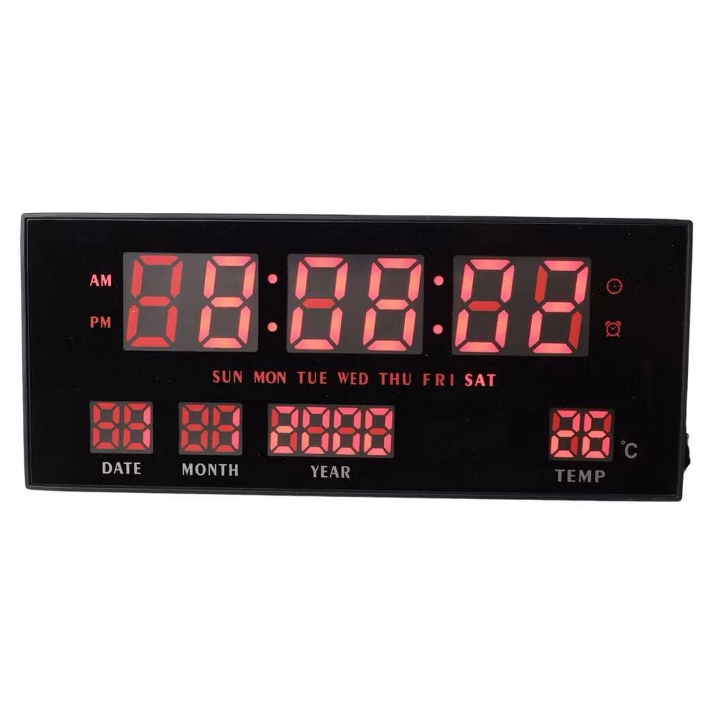 Relógio Parede Digital Termometro Calendario