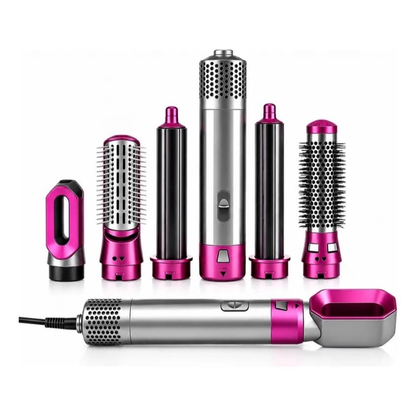5 em 1 Secador de Cabelo Profissional Escova Alisadora Modeladora 110V BOMMAX