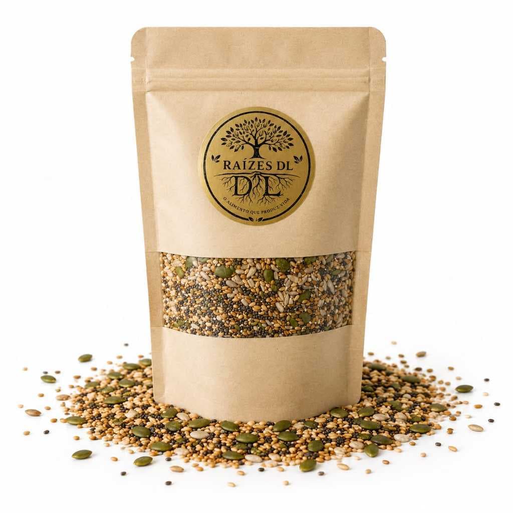 Mix De Sementes Saudável Abóbora Girassol Chia Linhaça Gergelim Premium Dieta Fitnes Low Carb