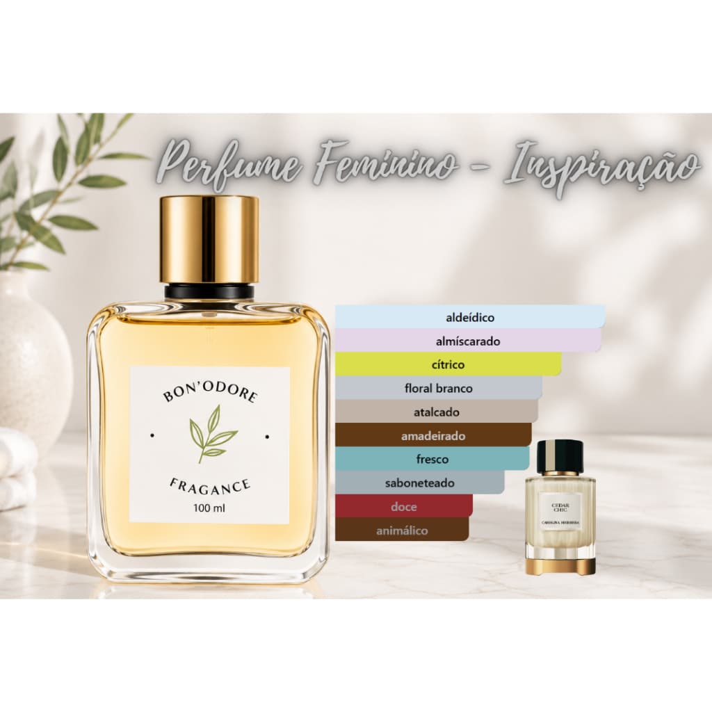 Perfume Feminino - Aroma Importado - HYPE - CEDER -  LANÇAMENTO- Bon´Odore - Alta Performance e Fidelidade Olfativa