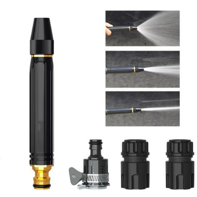 Kit Bico Alta Pressão para Mangueira com Conectores – Lavagem de Carro, Quintal e Limpeza Pesada