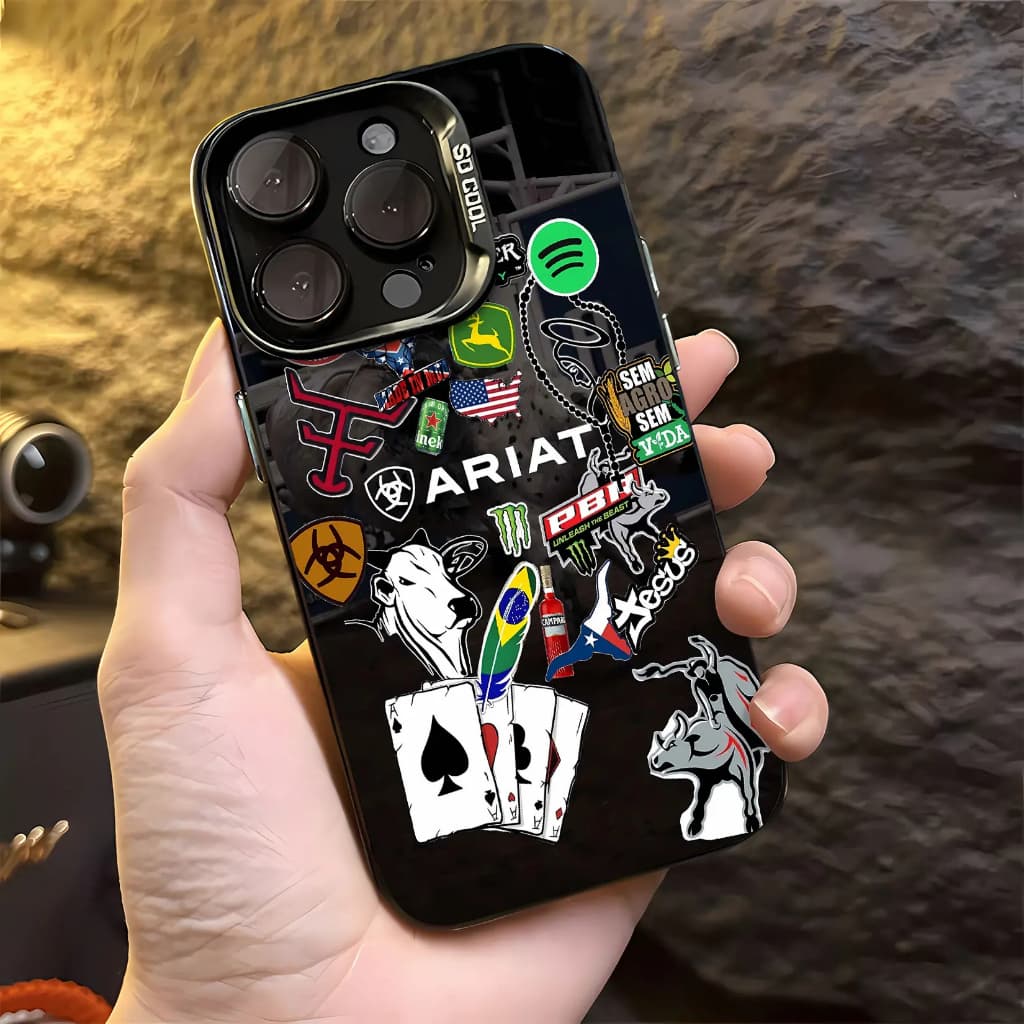 Capa Para Celular Ariat Rodeo Com Design De Adesivo, Compatível Com Celulares Samsung, Apple
