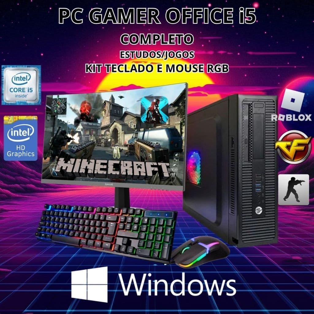 Aproveite: Últimas Unidades de PCs Gamer Office i5 com ou Sem Acessorios