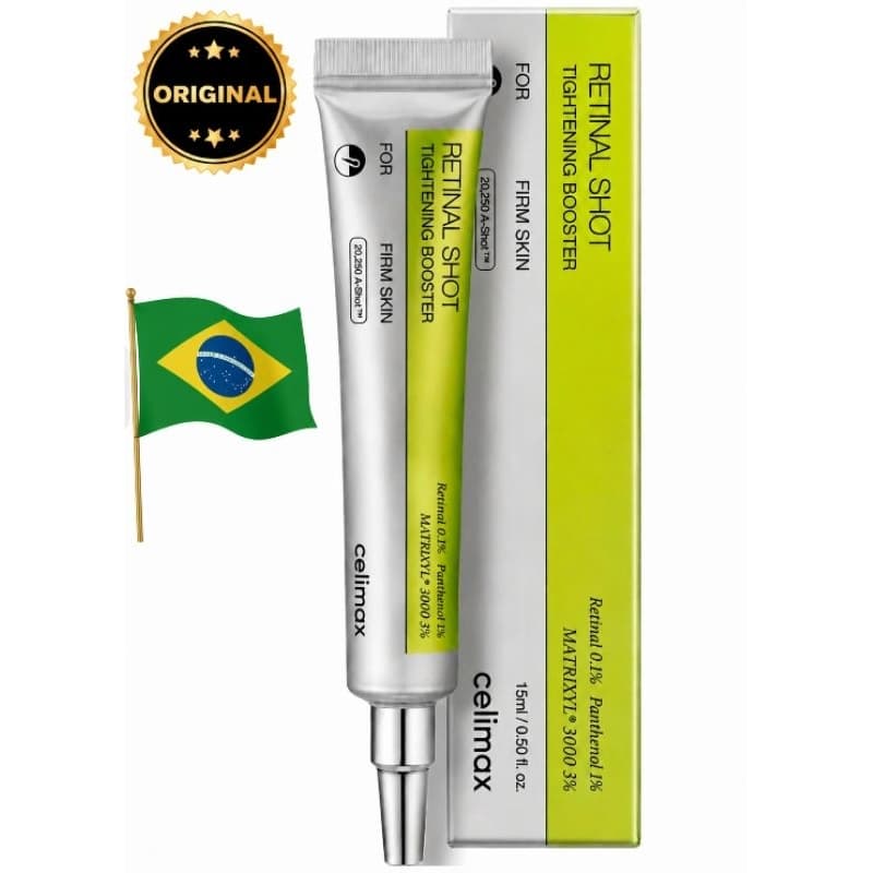 Celimax Retinal Shot Tightening Booster 15ml Original Retinal 0,1% Firm Skin Skincare Coreano Firmeza Facial Anti-idade