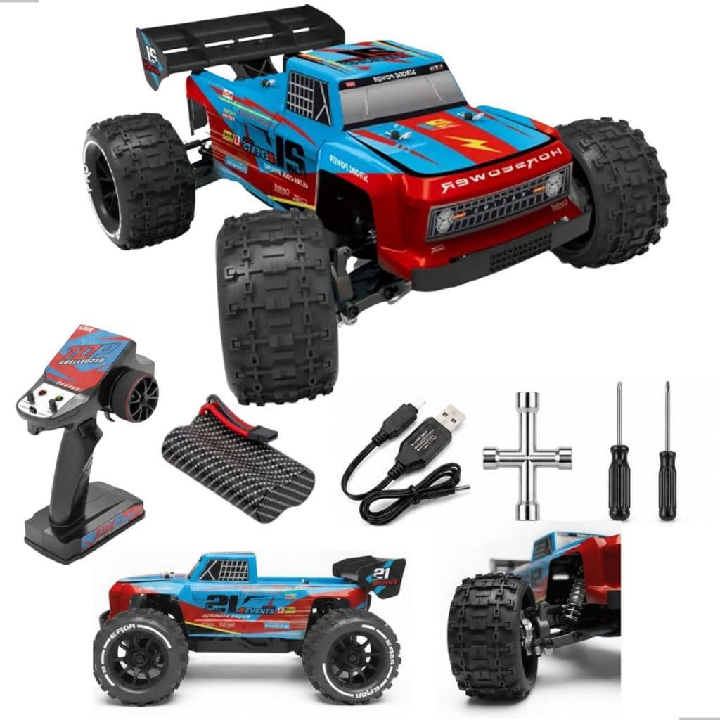 Carrinho Controle Remoto Brushless 1/14 60km/h Chassi Fibra de Carbono Suspensão Alumínio CNC Regulável Presente