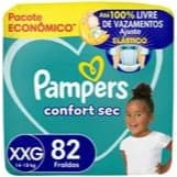 Fraldas Pampers Confort Sec XXG-82 unid