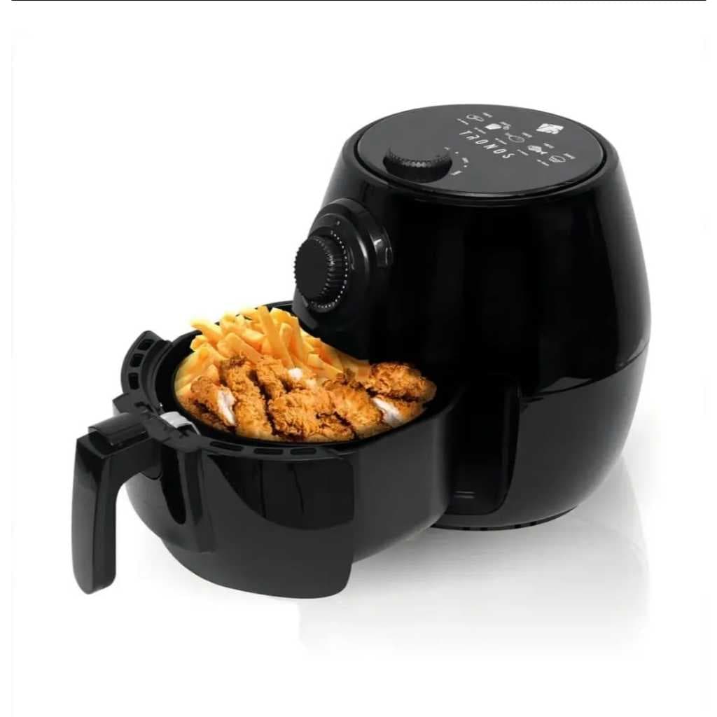 Fritadeira Elétrica Sem Óleo Air Fryer Tronos AF4001-M - 3 Litros - 1400W - Preto 110V