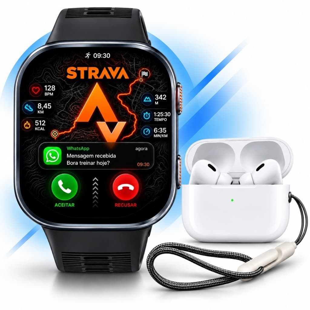 Relógio Smartwatch Amazfit Bip Max Amoled Gps Strava 4gb Responde Whatsapp Original Nf