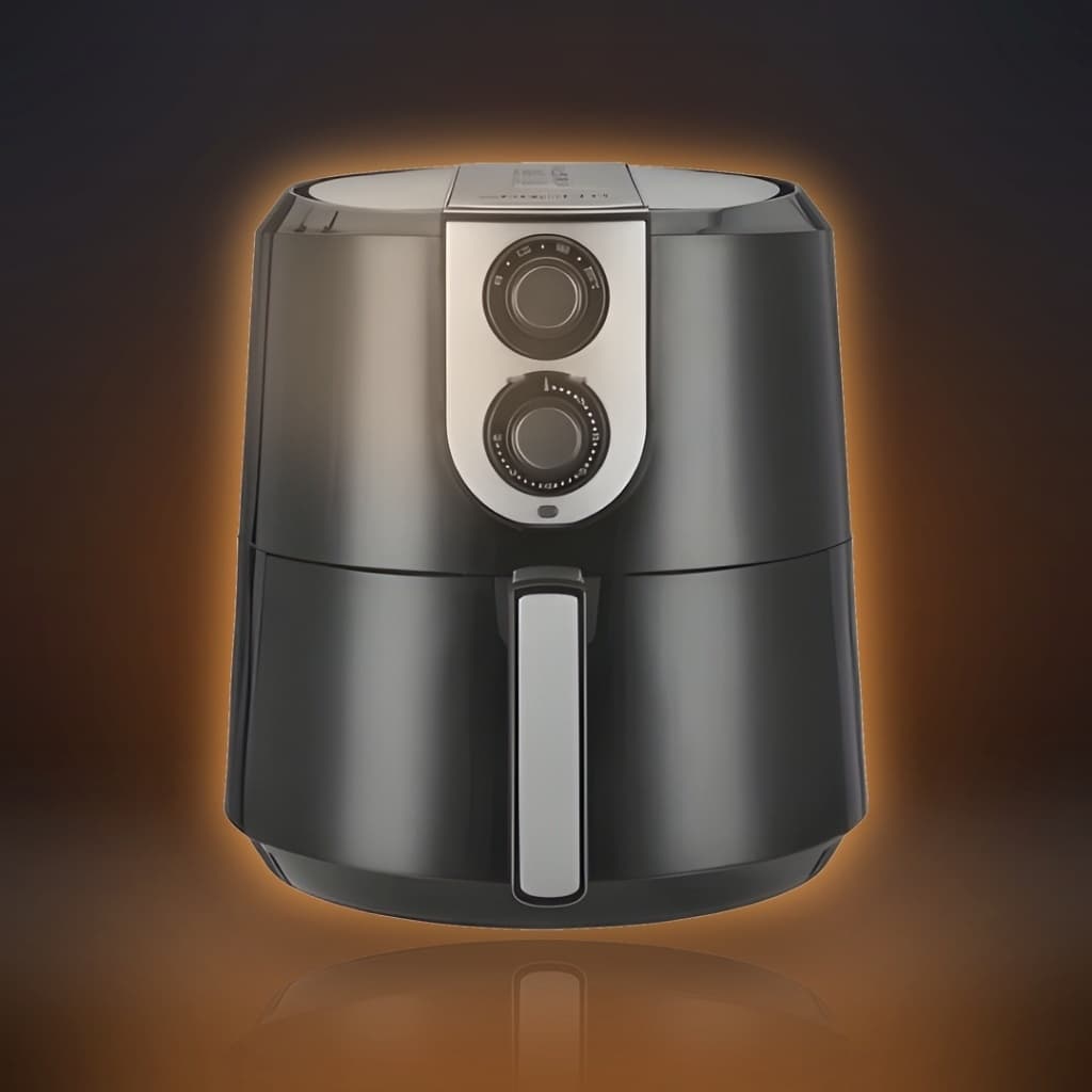 Fritadeira Eletrica Air Fryer Agratto Supremma 3,6L 1400W Preta Timer Cesto Antiaderente Sem Oleo