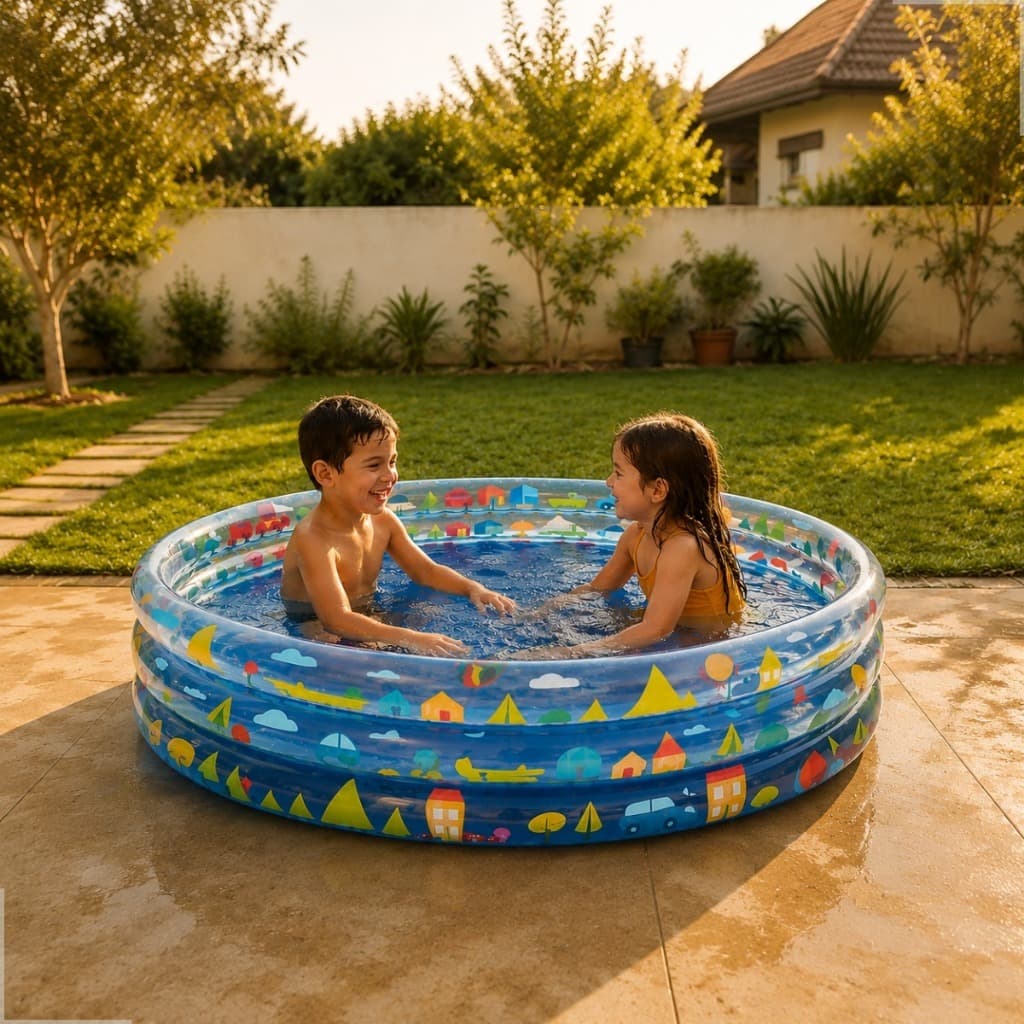 PISCINA INFLAVEL CRIANÇA  BANHEIRA REDONDA 450 LITROS MOR