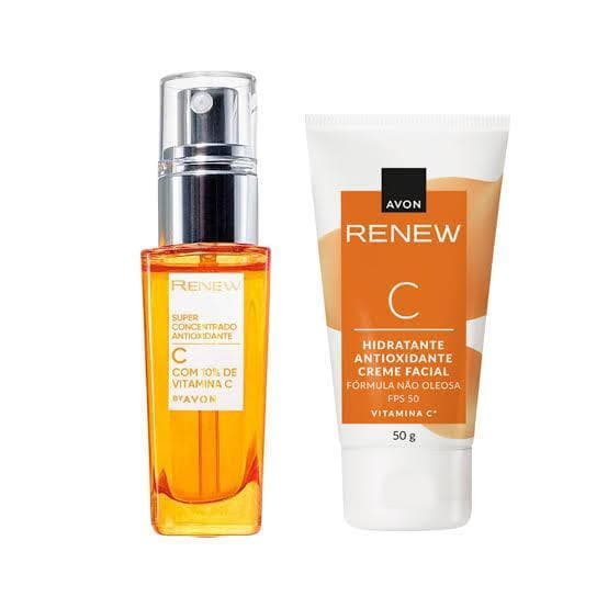 Kit Renew Vitamina C serúm+ hidratante facial fps 50