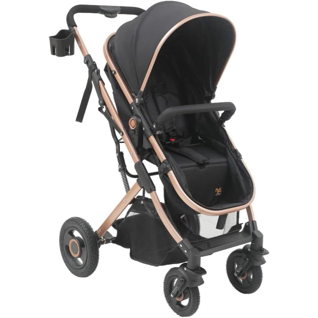 Carrinho Passeio Bebê Moisés Reversível Elysian Maxi Baby (Preto)