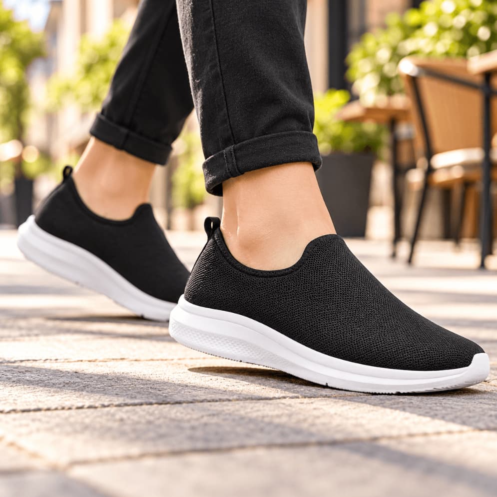 Tênis Meia Esportivo Feminino Calce Fácil Leve Confortável Casual Tênis Meia Slip On Academia Corrida e Caminhada