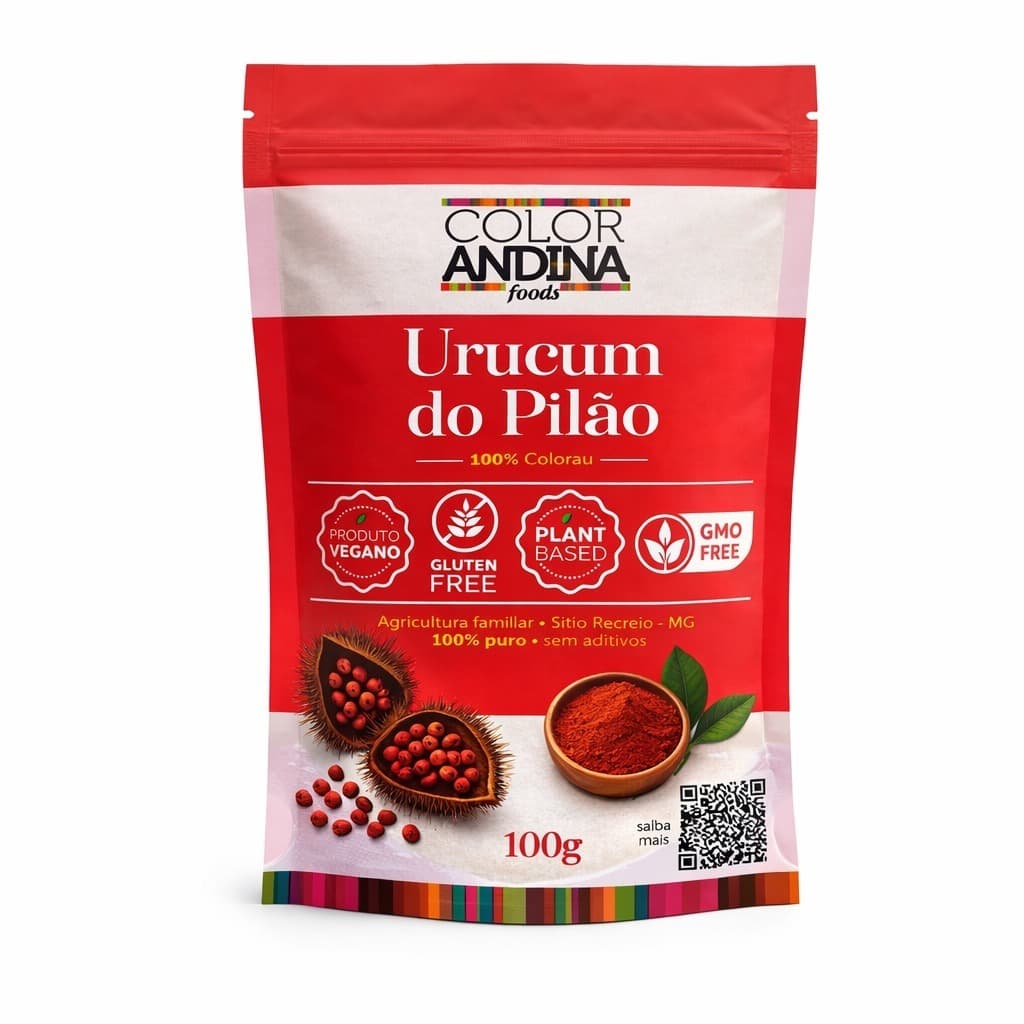 URUCUM EM PÓ 100% NATURAL Color Andina 100g