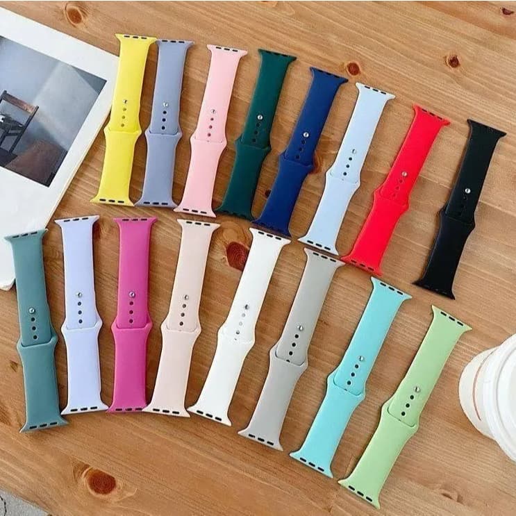 Pulseira Smartwatch Silicone Compatível p/ Relógio 38/40/41 e 42mm/44mm/45mm