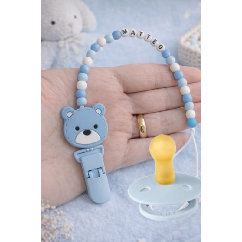 Prendedor de chupeta (bico)personalizado menina menino