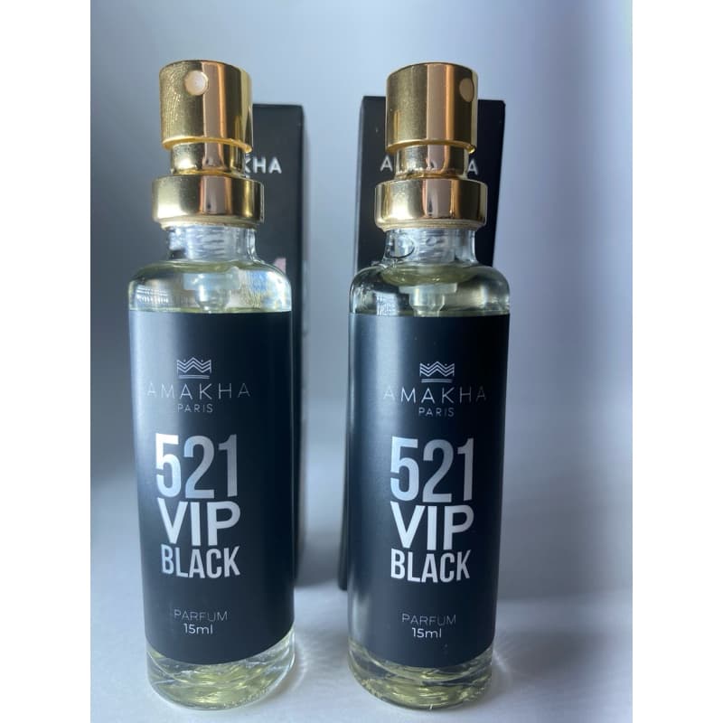 Kit 2 Perfumes Masculinos Vip Black  Amakha Paris 15ml | Alta Fixação | Inspirado em Importados a vc vc