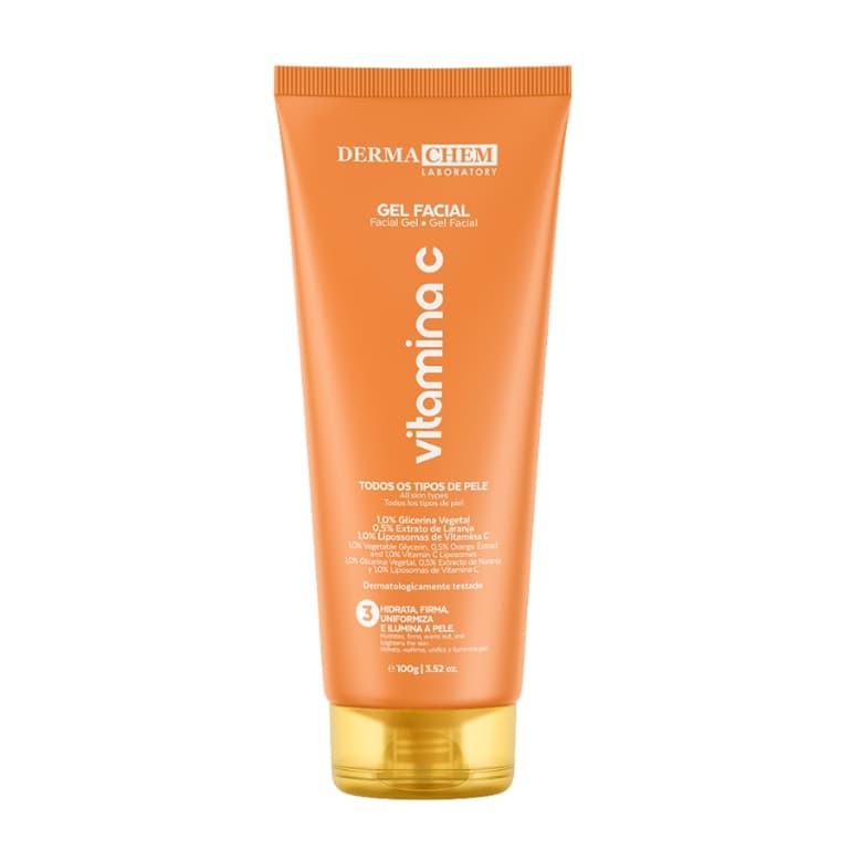 Gel Facial Anti-Idade Vitamina C Dermachem 100g