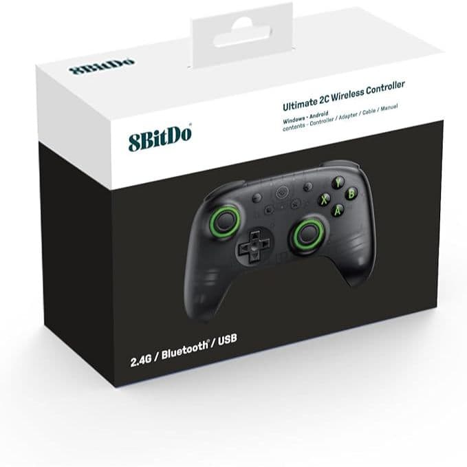 Controle de Vídeo Game 8BitDo Ultimate 2C Wireless Transparent Black Lançamento Global enviado d sp